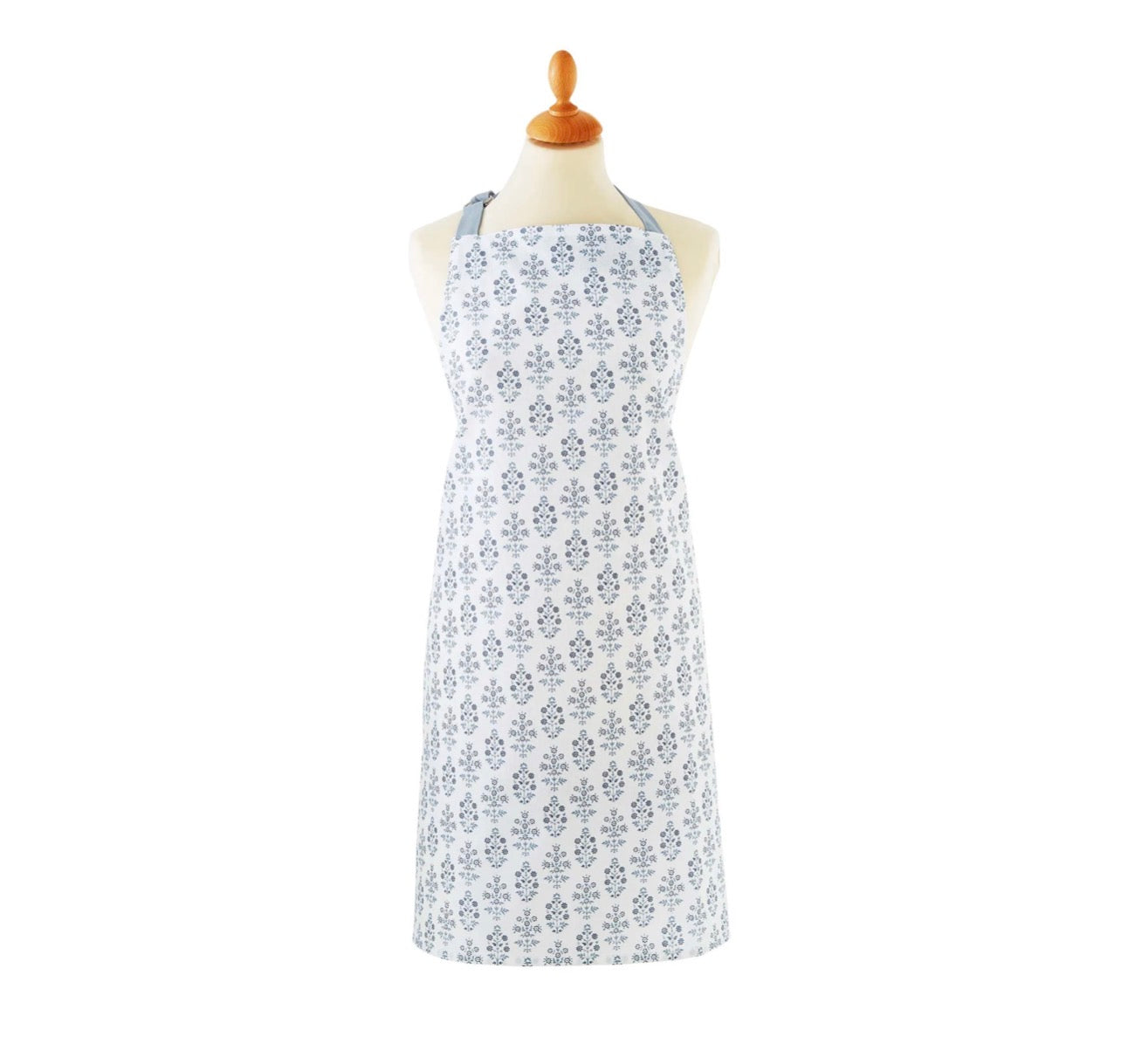 Sofie Blue Cotton Apron | Floral