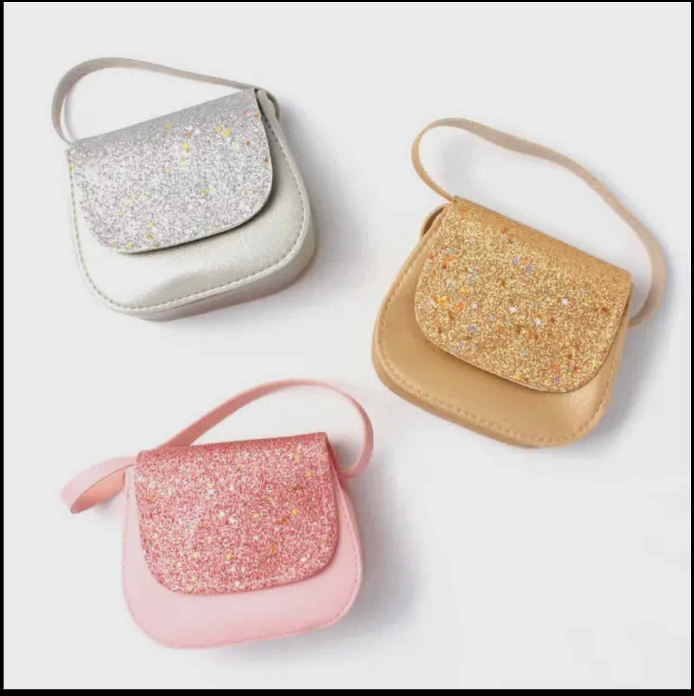 Glitter and Stars Saddle Bag