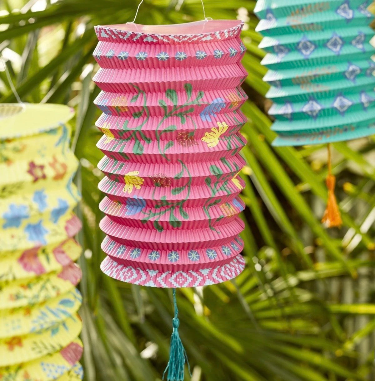 Bright Chinese Paper Lanterns - Set of 3