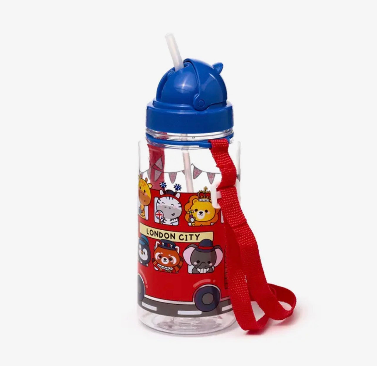 Children’s Bus & Animals Shatterproof Water Bottle 450ml