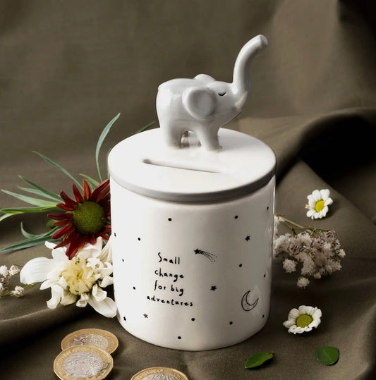 Ceramic Elephant Money Box