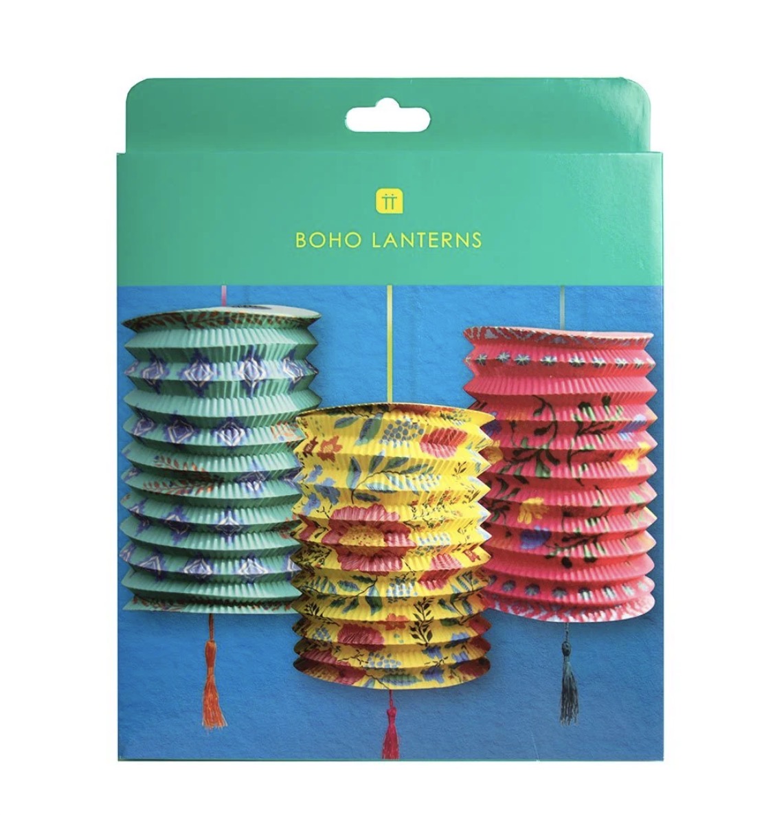 Bright Chinese Paper Lanterns - Set of 3