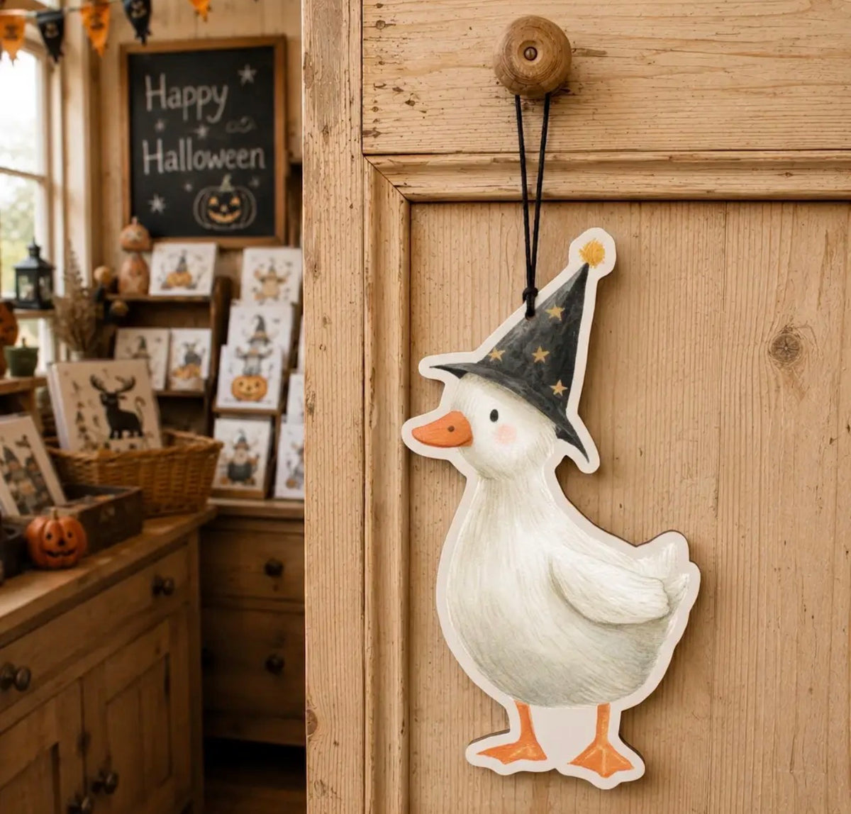 Halloween Duck Hanging Card