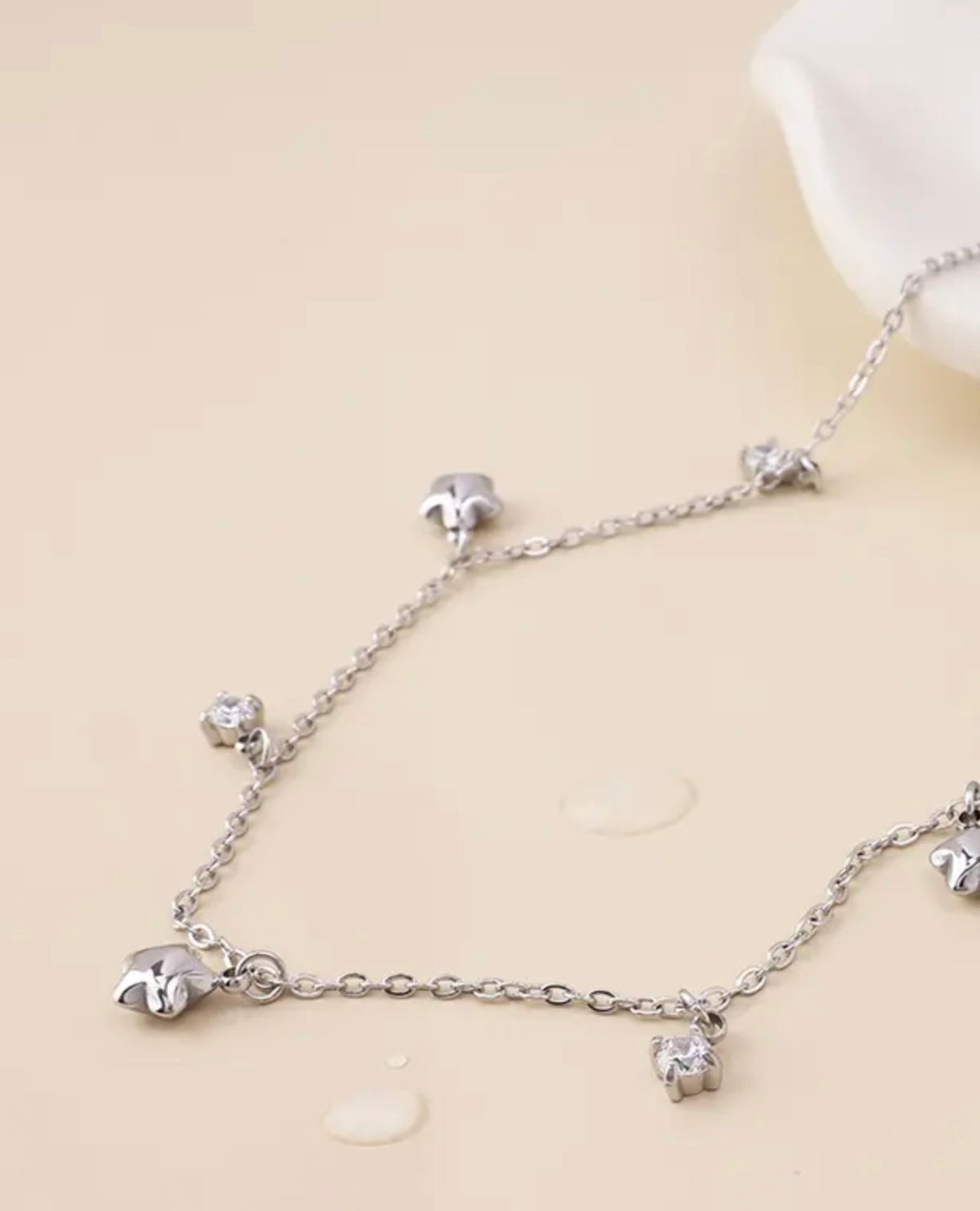 Silver Star & Sparkle Charm Necklace