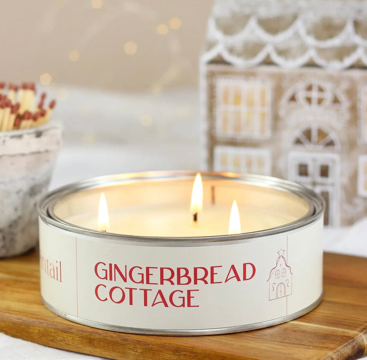 Gingerbread Cottage 3 Wick Candle