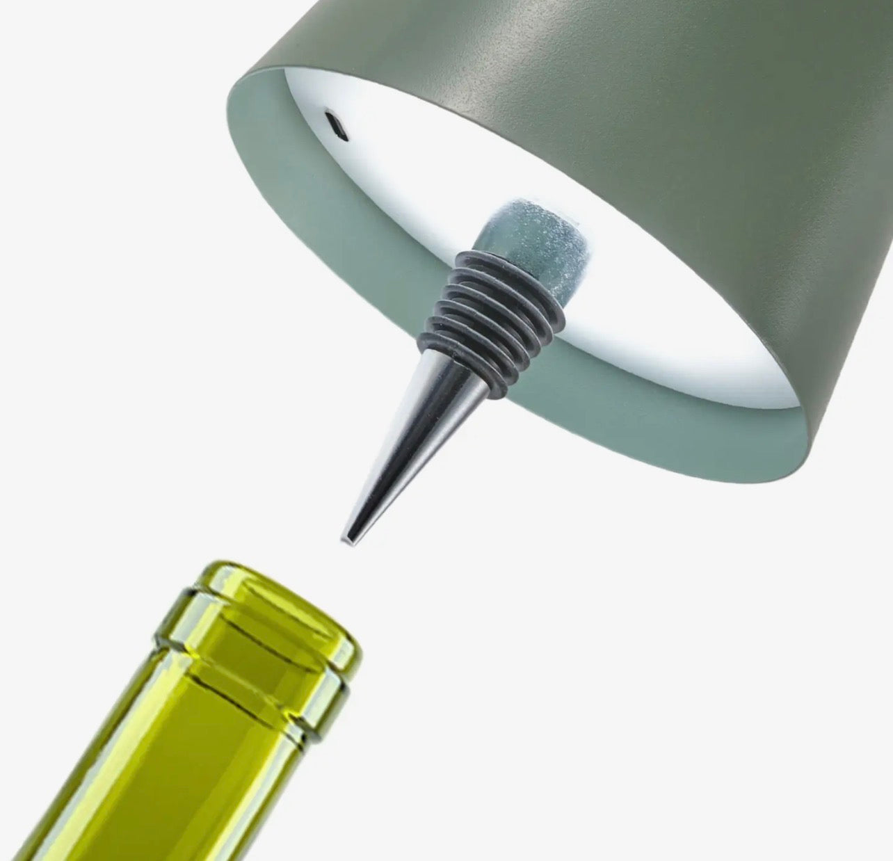Cordless LED Lamp & Bottle Stop