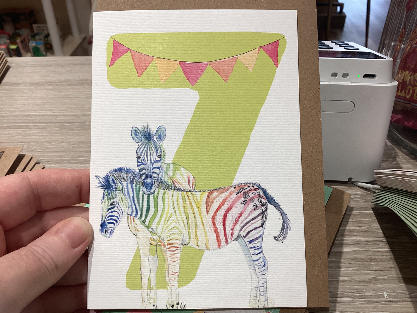 7th birthday card by Jen Winnett