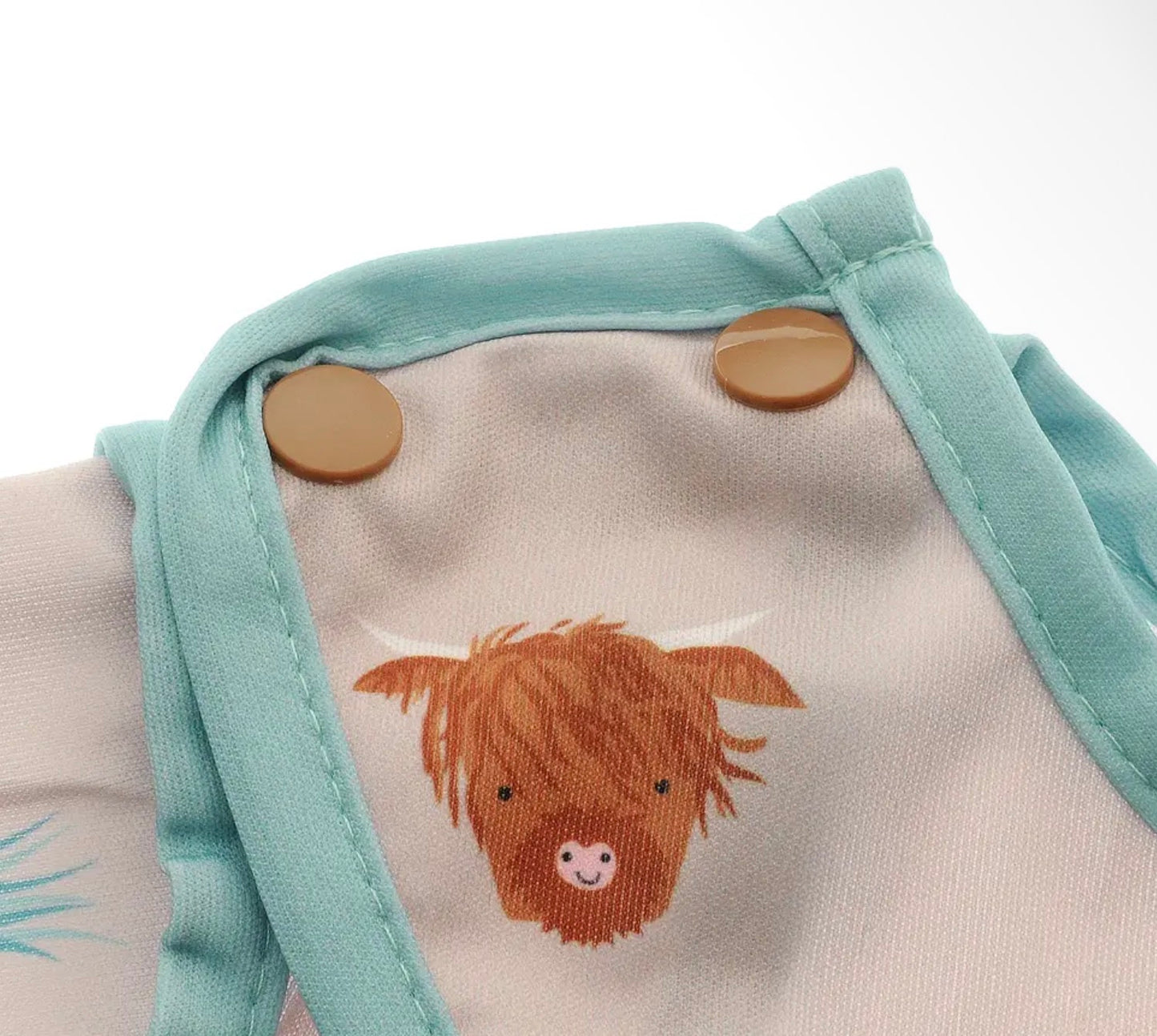 Highland Cow Coverall Bib