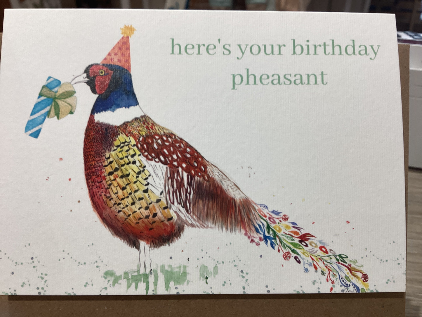 Here’s your birthday pheasant by Jen Winnett