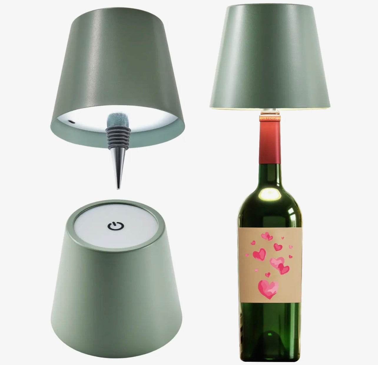 Cordless LED Lamp & Bottle Stop