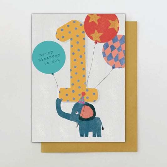 1st Birthday Card - Stop the clock designs