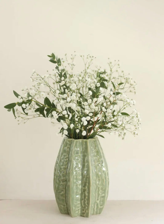 Carambola Green Botanical Vase
