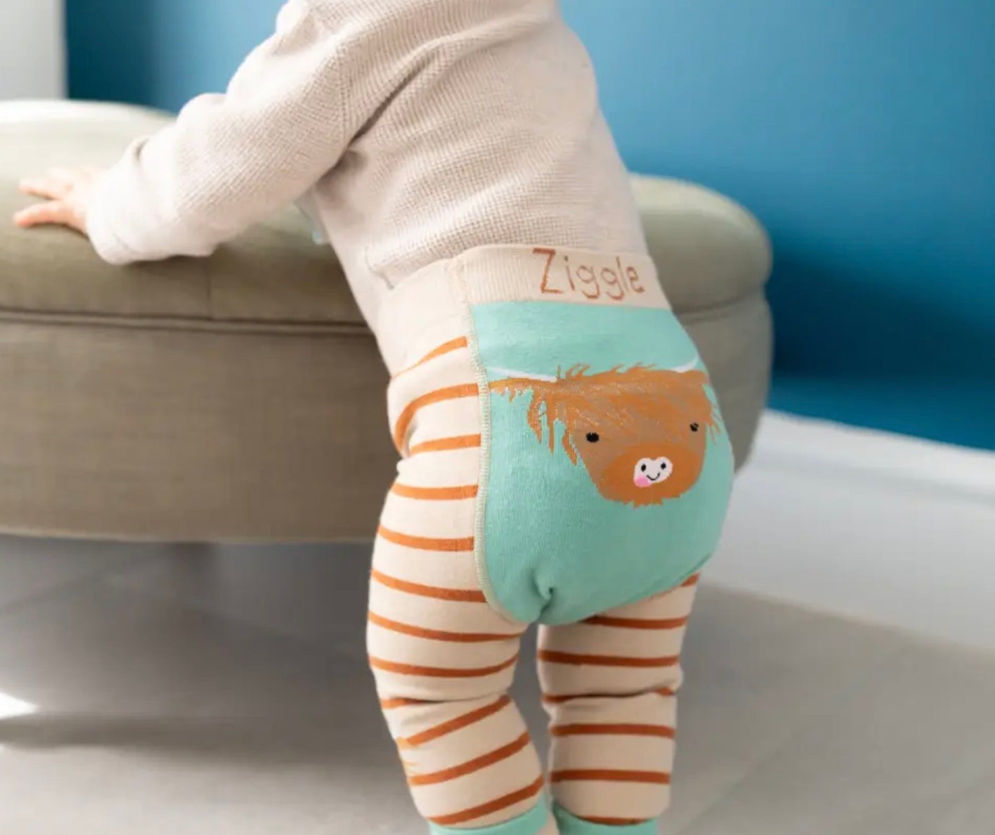 Highland Cow Leggings and Socks - 6 - 12 months