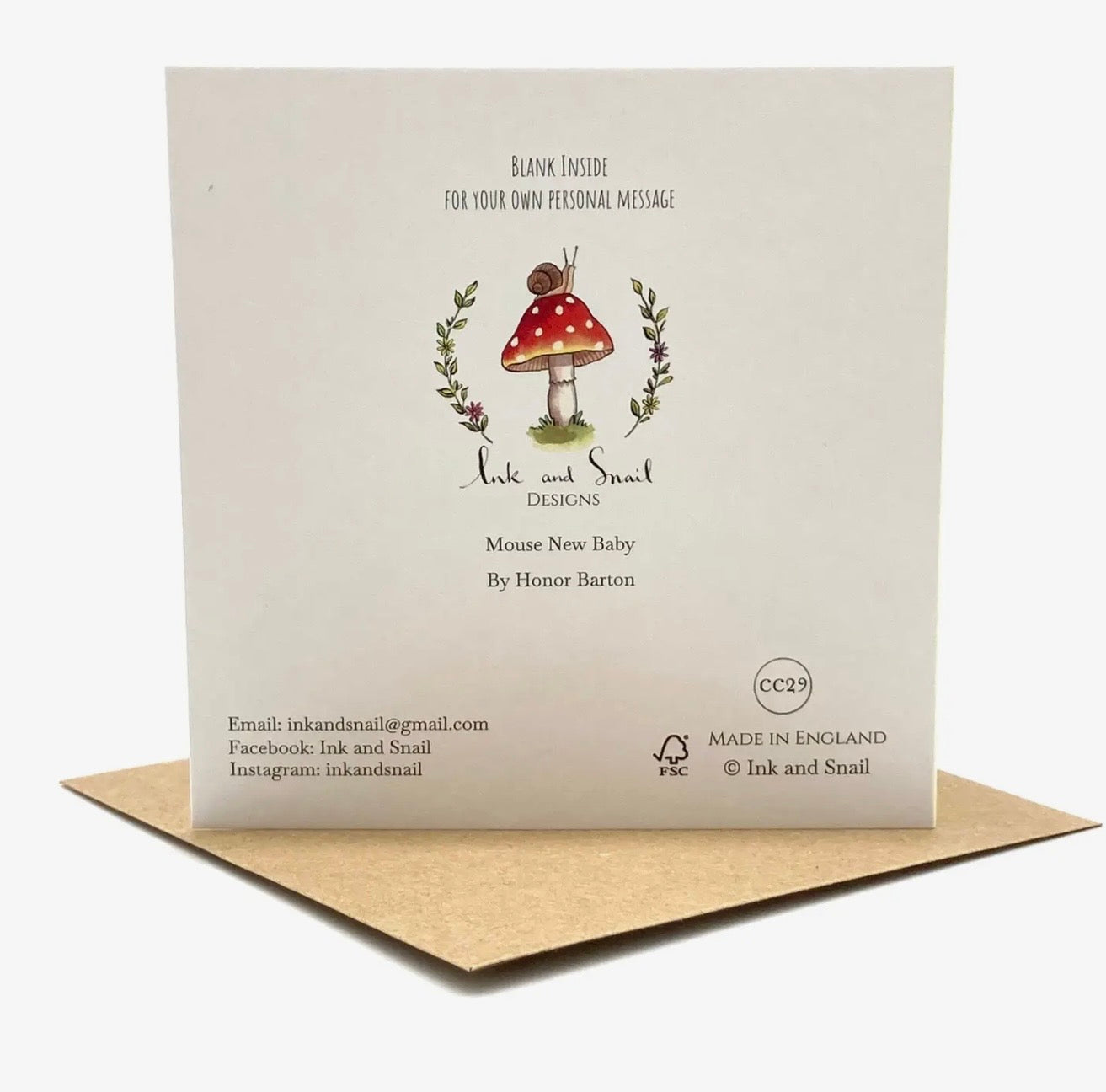 Mouse New Baby - Card