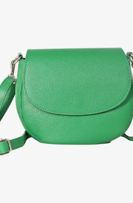 Casandra Green Leather Crossbody Bag