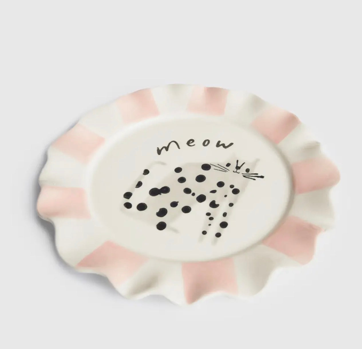 Meow Cat Plate - Caroline Gardner 20 Cm