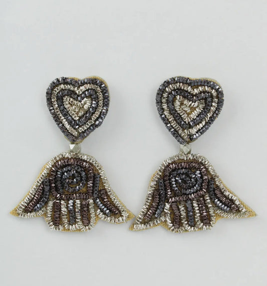 My Doris Mini Hamsa Earrings