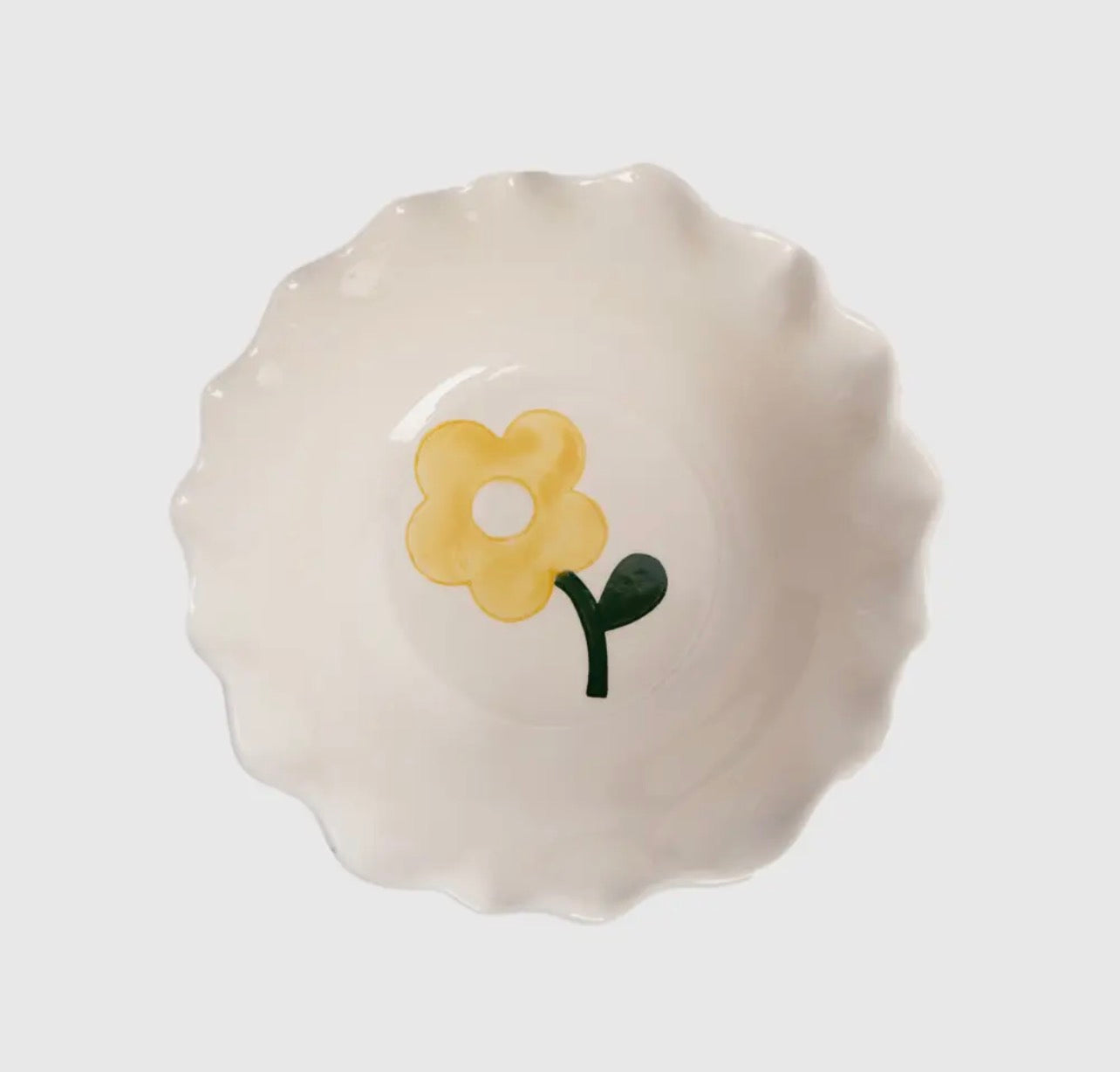 Pink Stripe Floral Bowl - Caroline Gardner