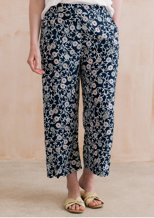 Sea Holly Print Cropped Trouser