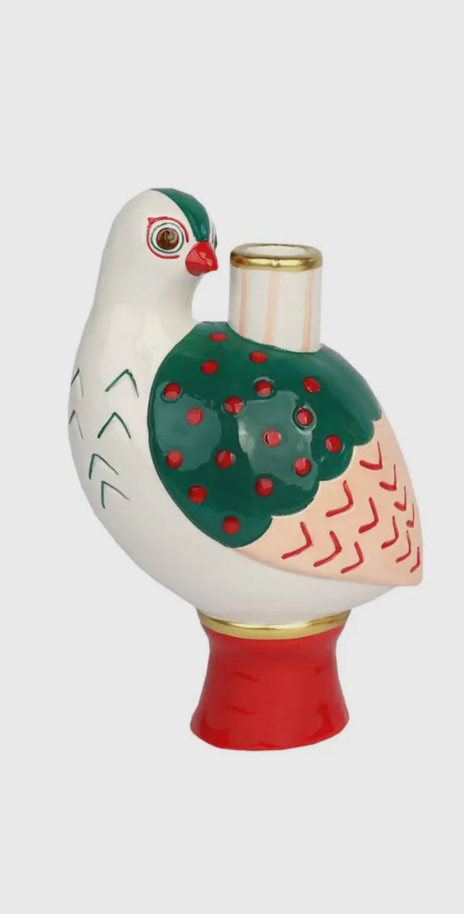 Ceramic Bird Candle Holder