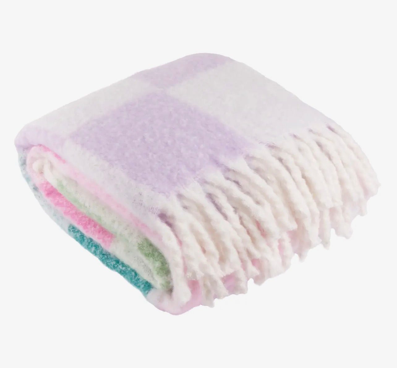 Super Soft Apple Blossom Throw with Tassles