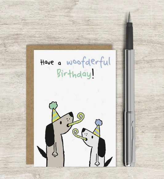 Have A Woofderful Birthday - Mini Card