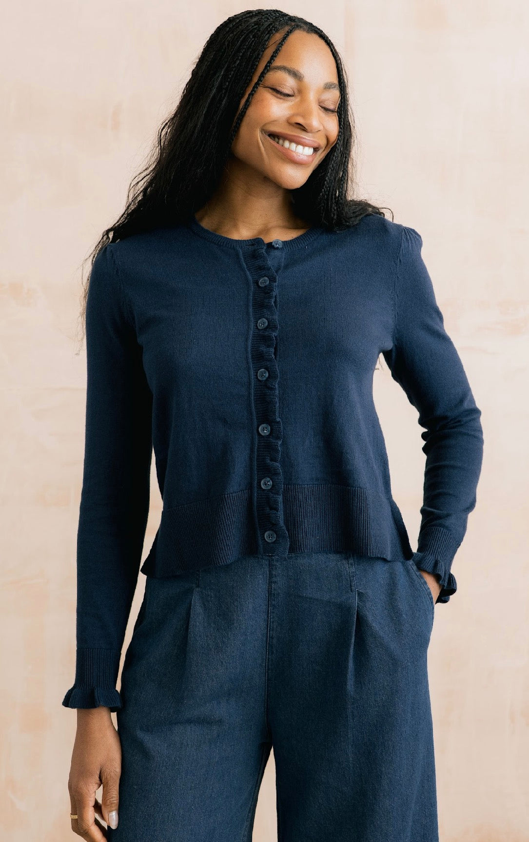 Ruffle Cardigan